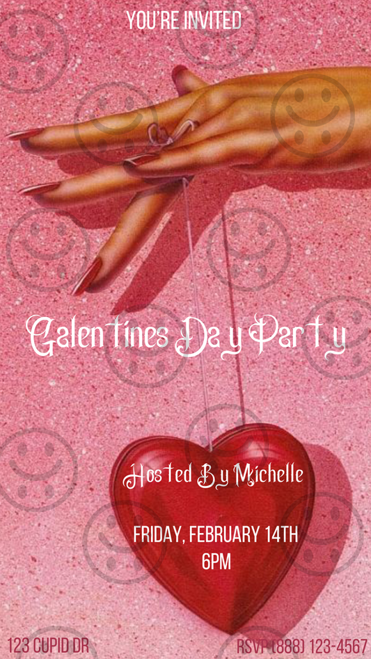 Galentine's Glitter Party - Text Invite
