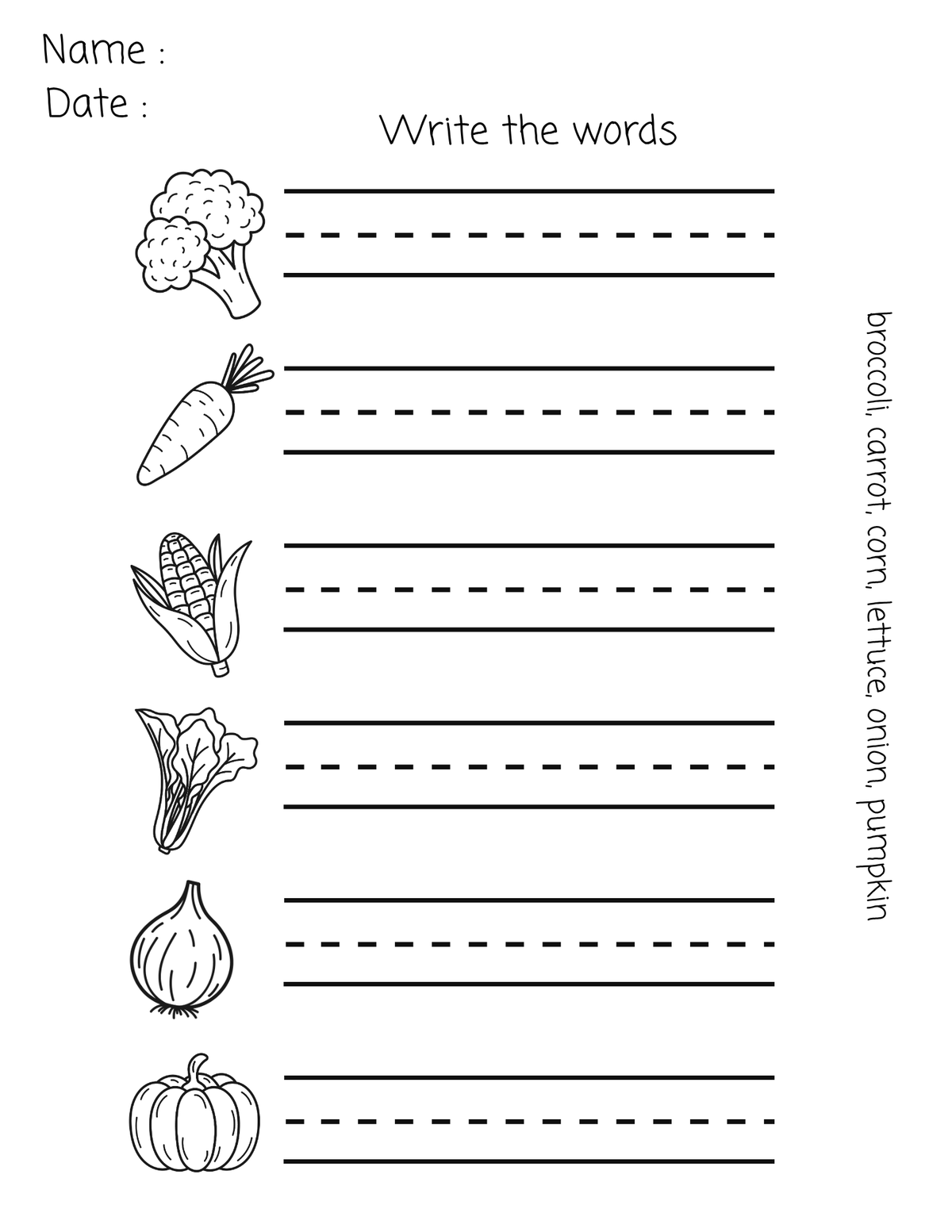Printable Fruit & Vegetable Worksheets for Preschool, Kindergarten, & Homeschool - 10 Printable PDF Activities